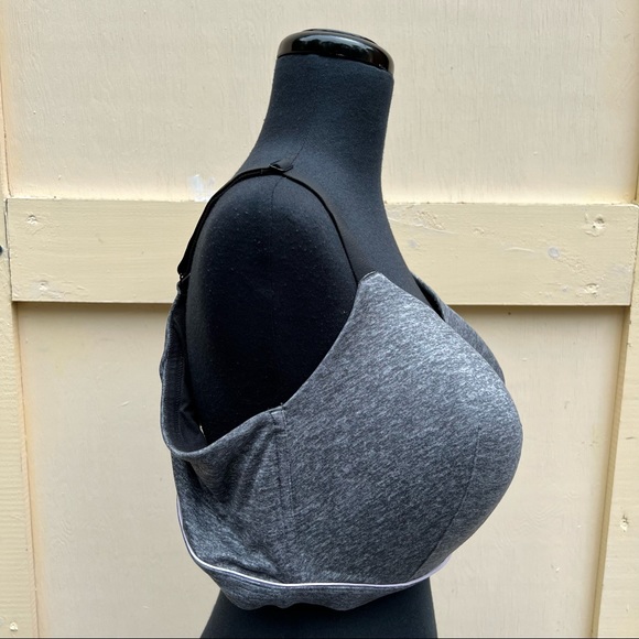 Cacique Lightly Lined Lounge Bra in Grey, 46DD - Picture 5 of 11